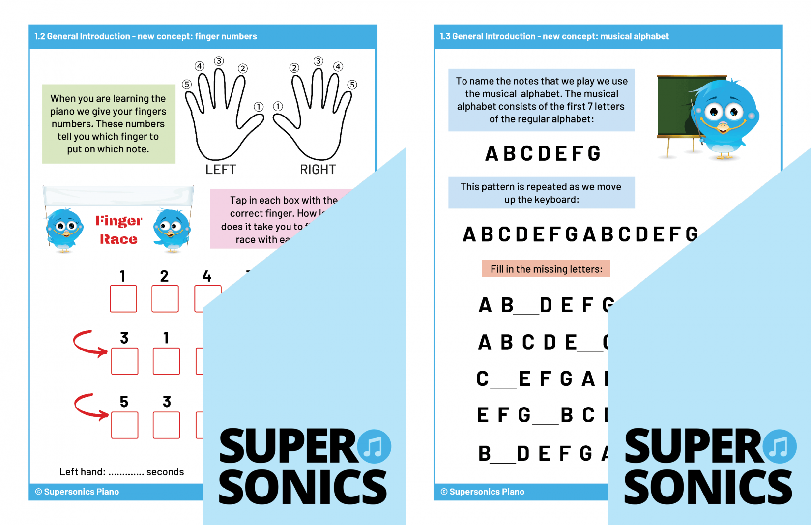 Supersonics Piano Level 1 Theory sample