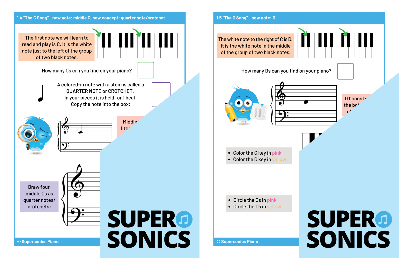 Supersonics Piano Level 1 Theory sample