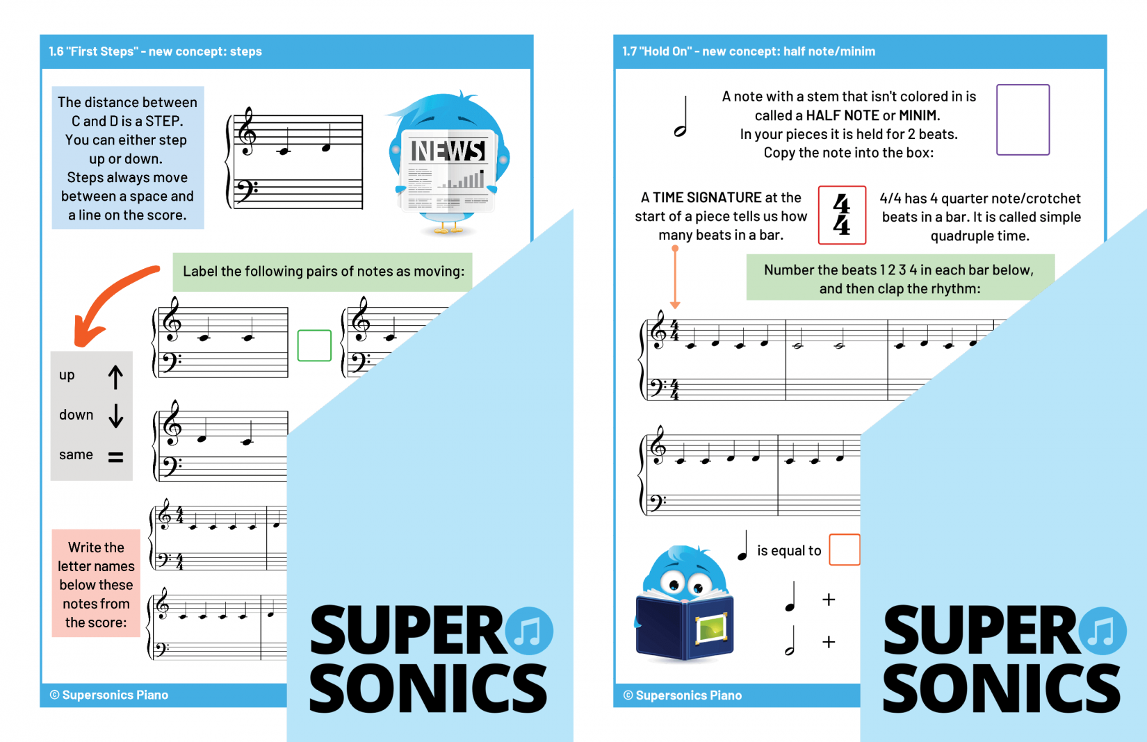 Supersonics Piano Level 1 Theory sample
