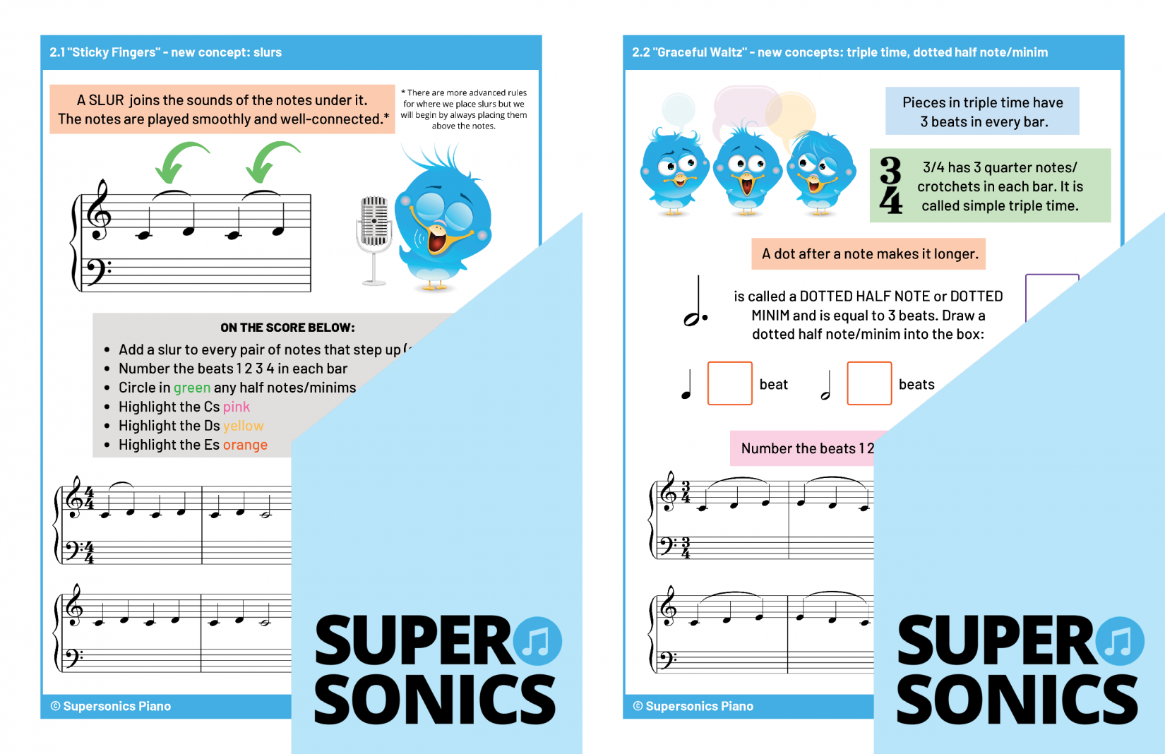 Supersonics Piano Level 1 Theory sample