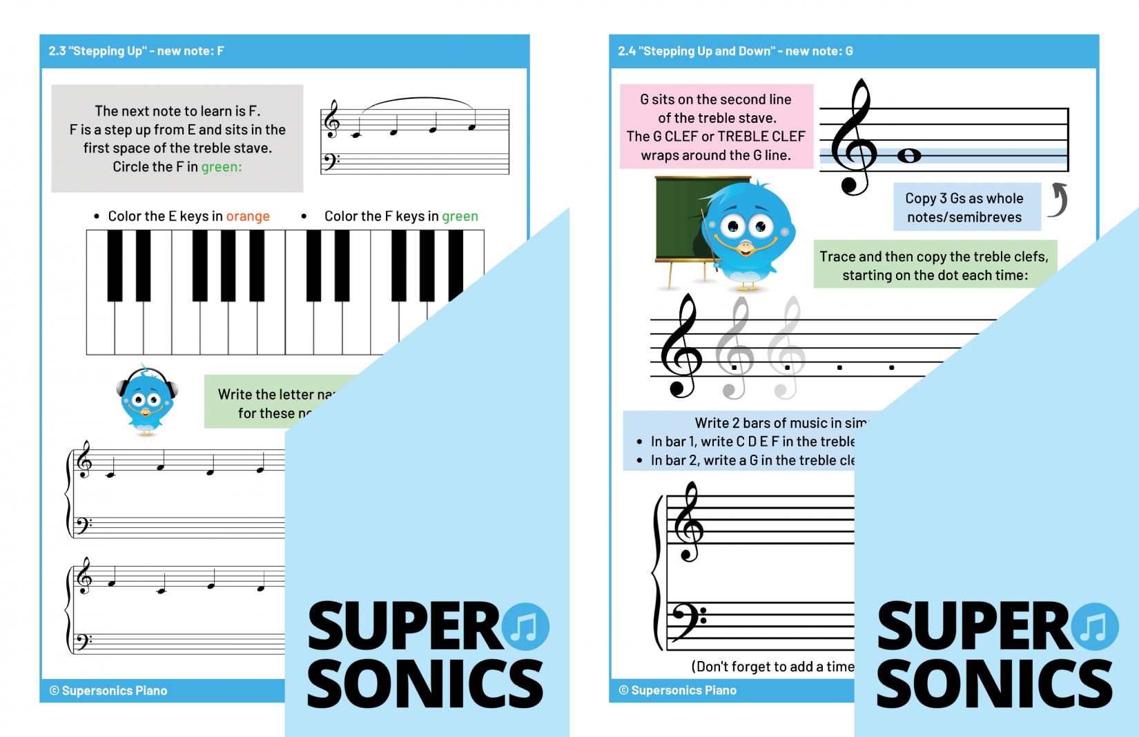 Supersonics Piano Level 1 Theory sample