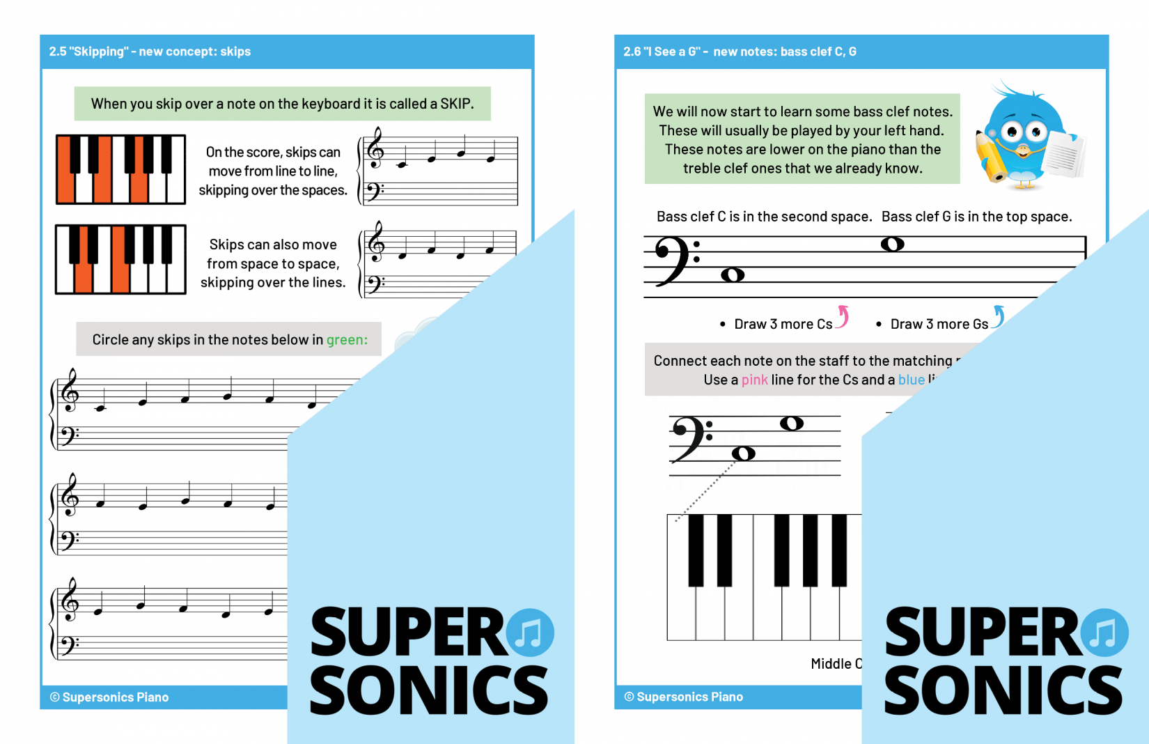 Supersonics Piano Level 1 Theory sample