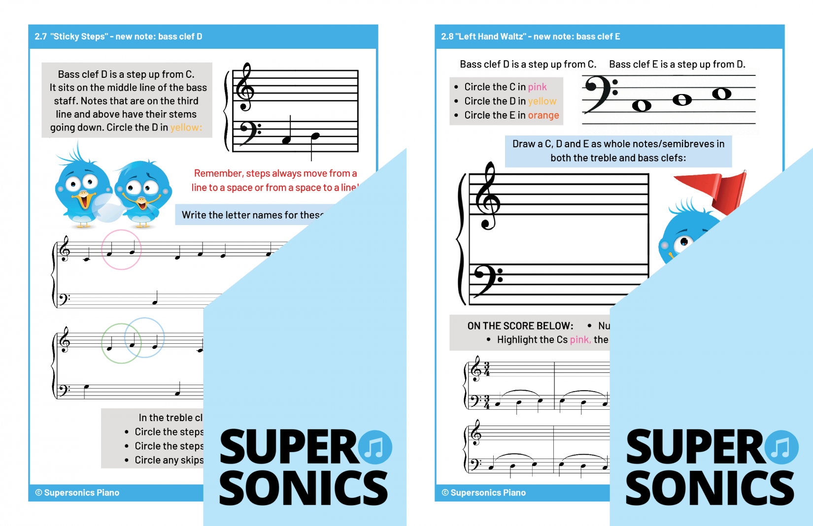 Supersonics Piano Level 1 Theory sample