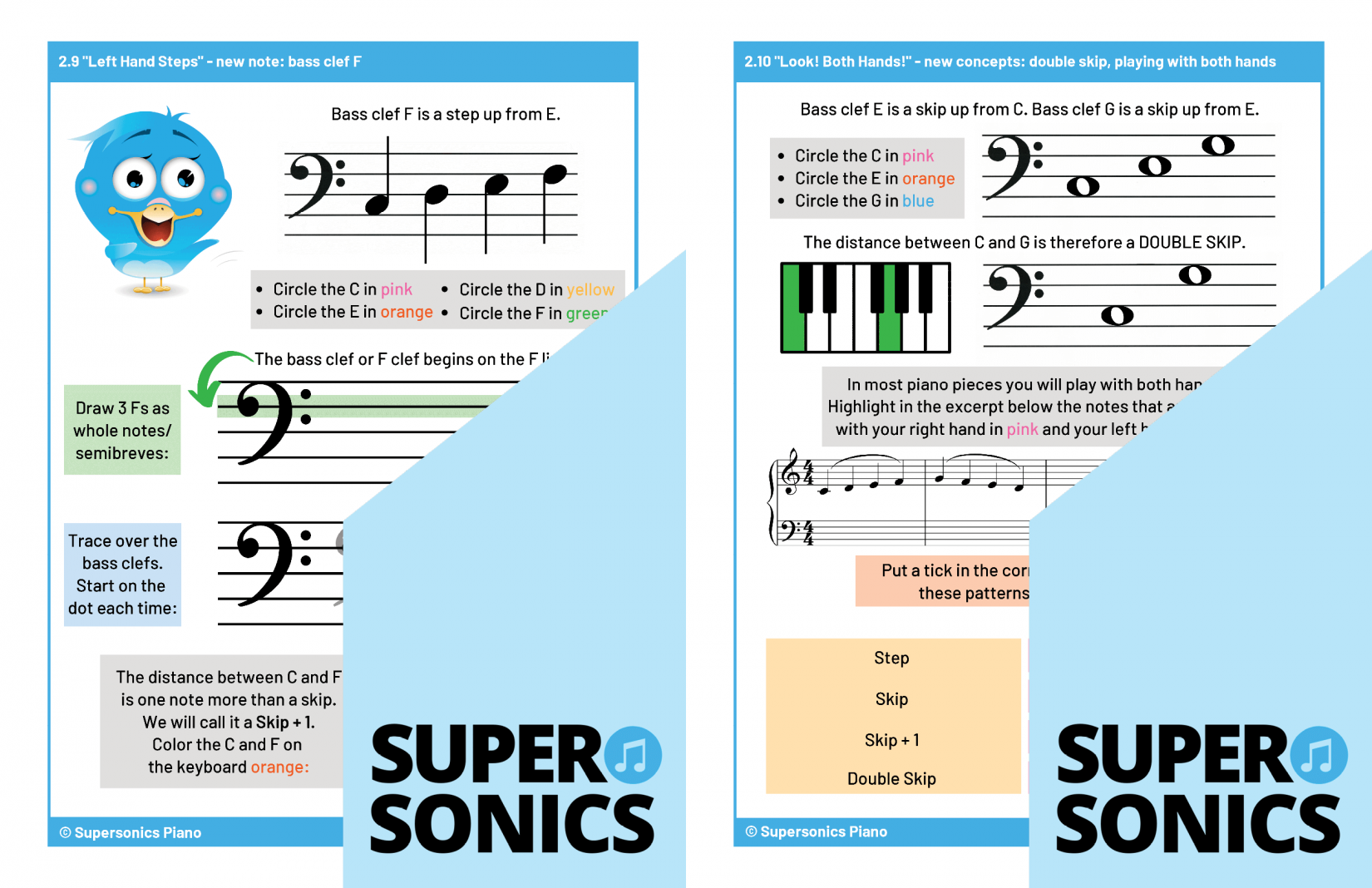 Supersonics Piano Level 1 Theory sample