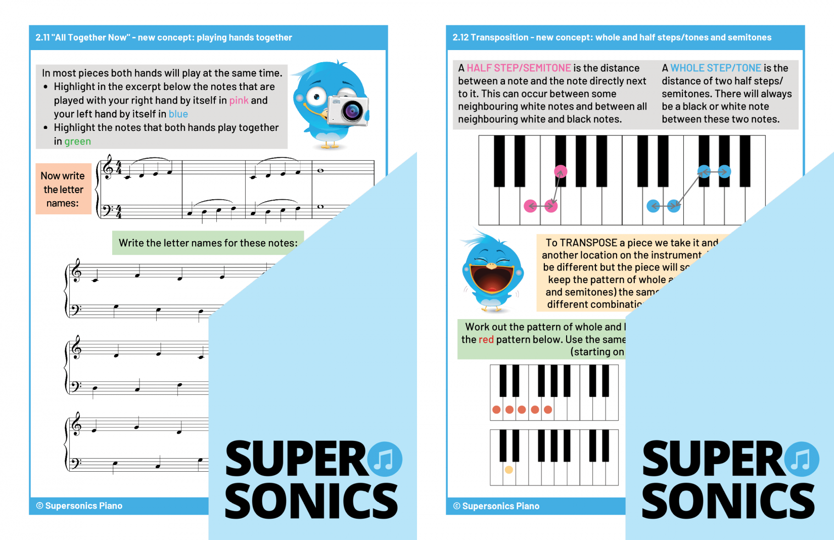 Supersonics Piano Level 1 Theory sample