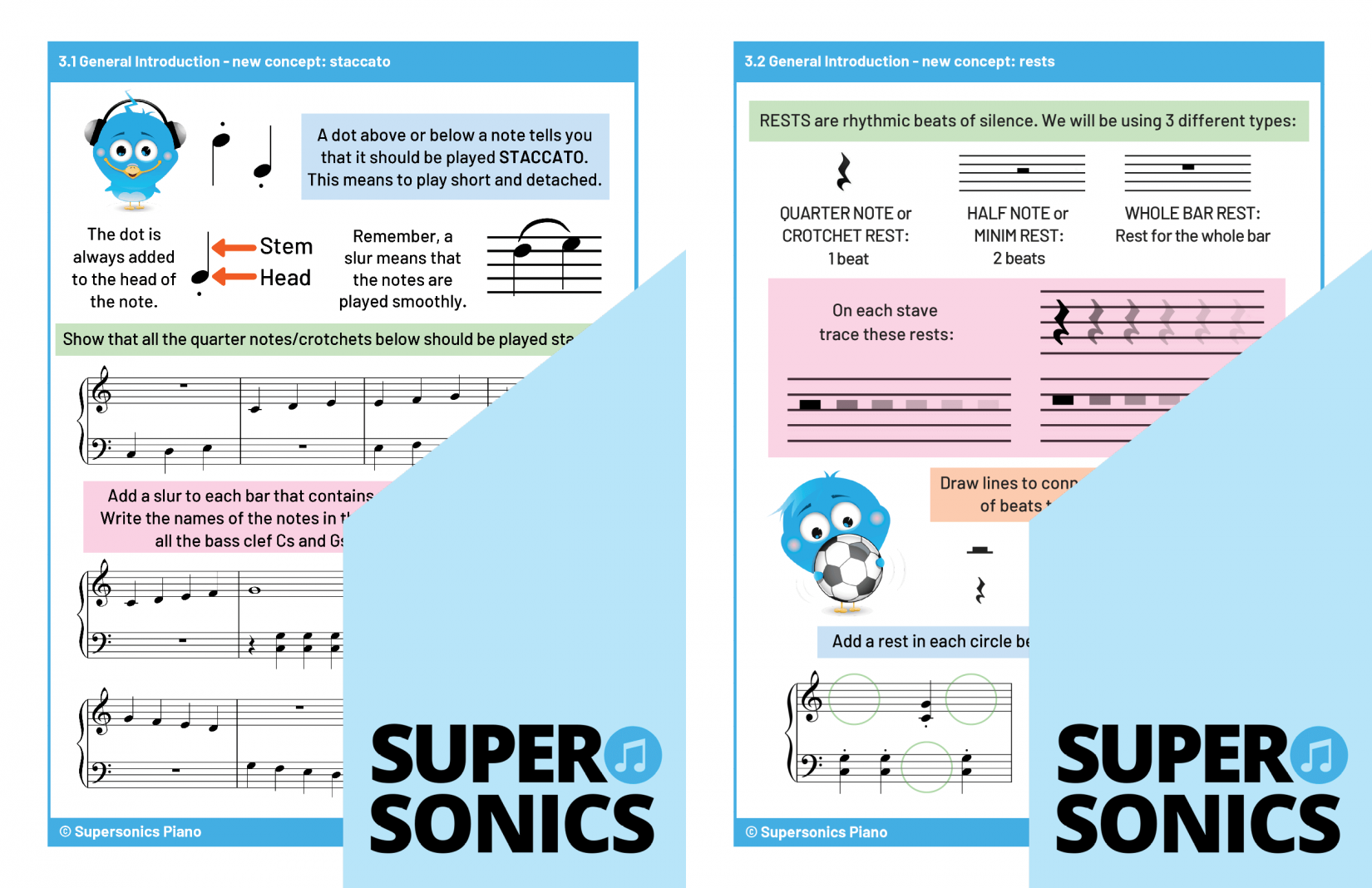 Supersonics Piano Level 1 Theory sample