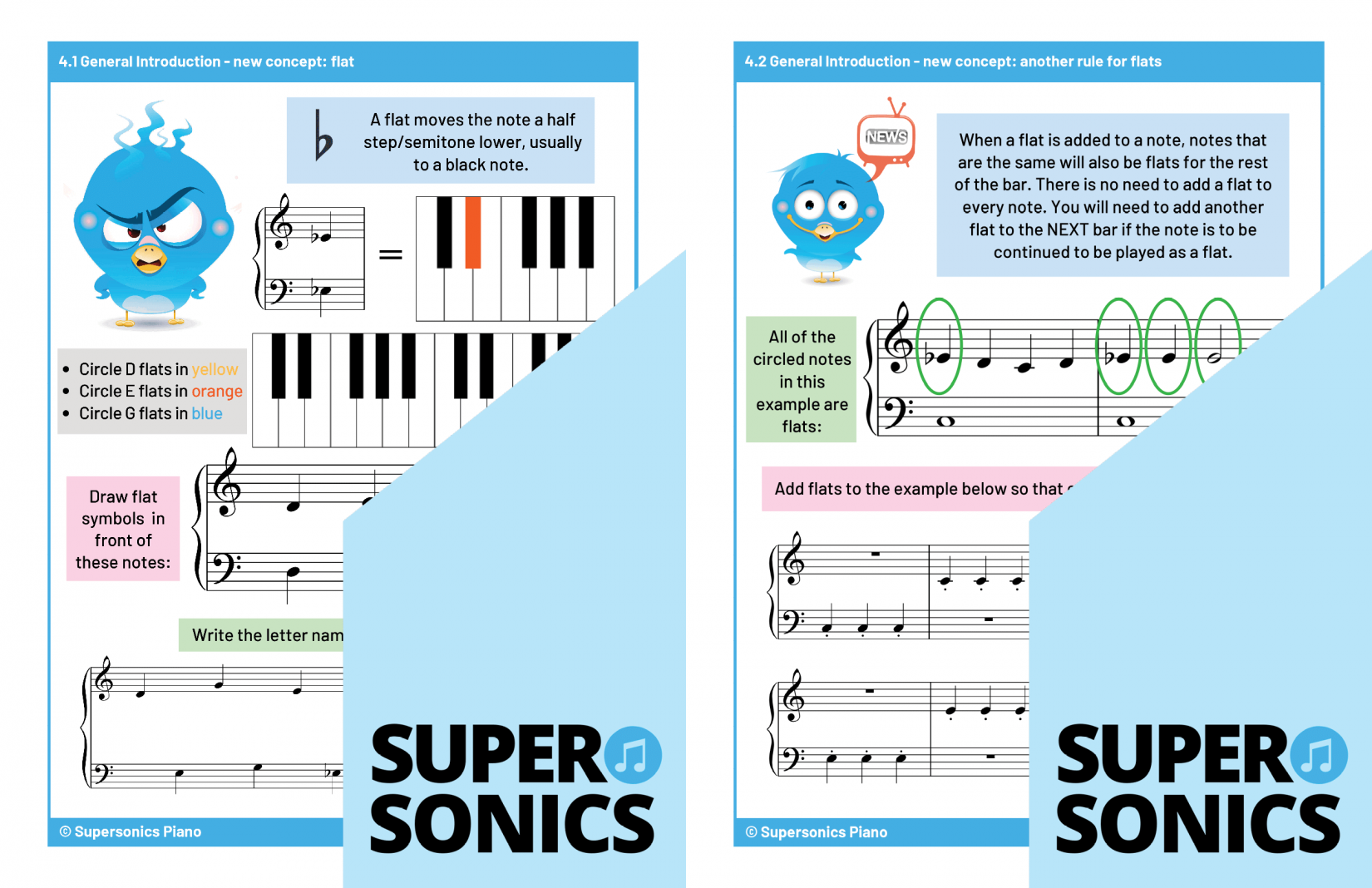 Supersonics Piano Level 1 Theory sample