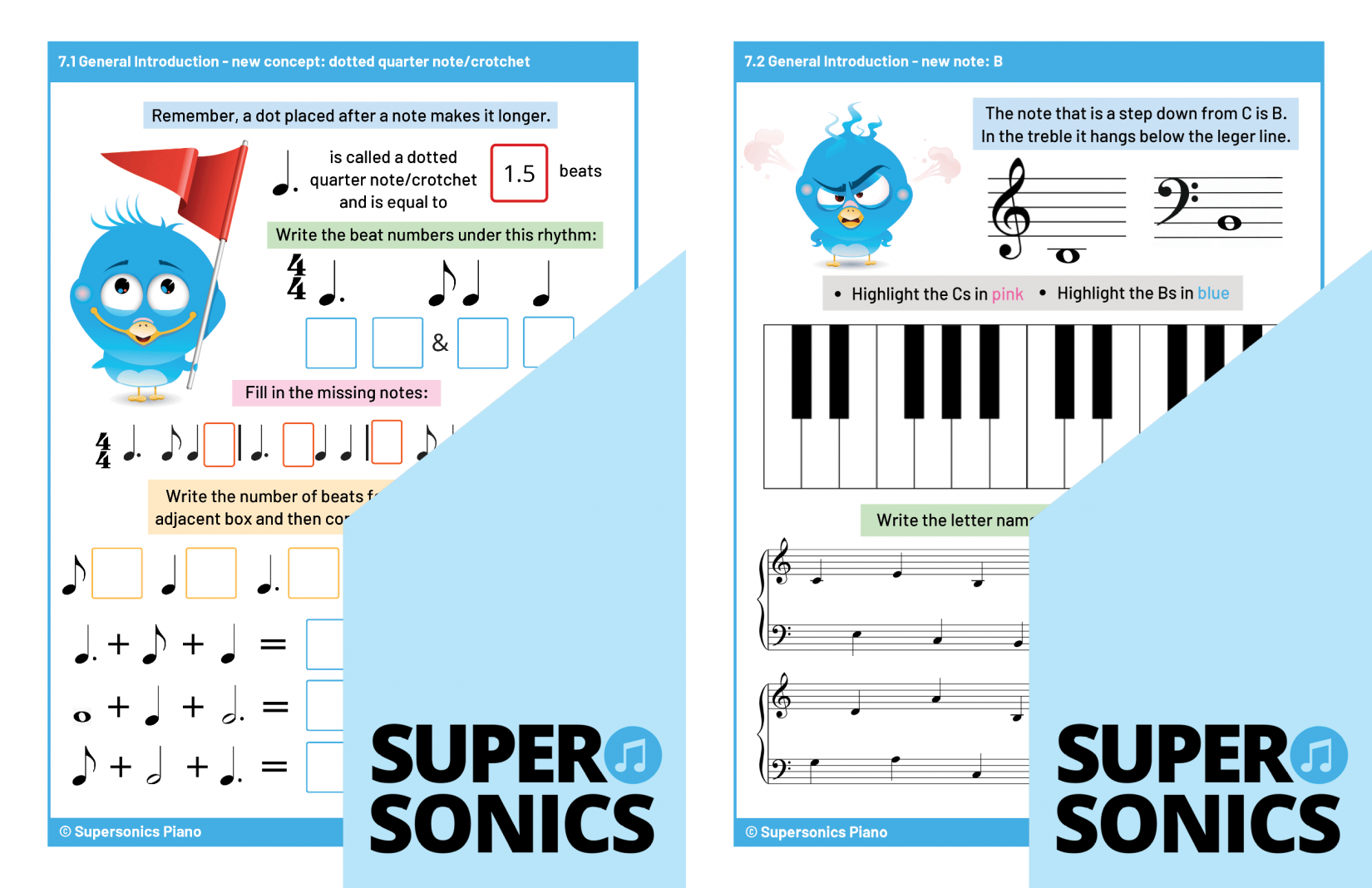 Supersonics Piano Level 1 Theory sample