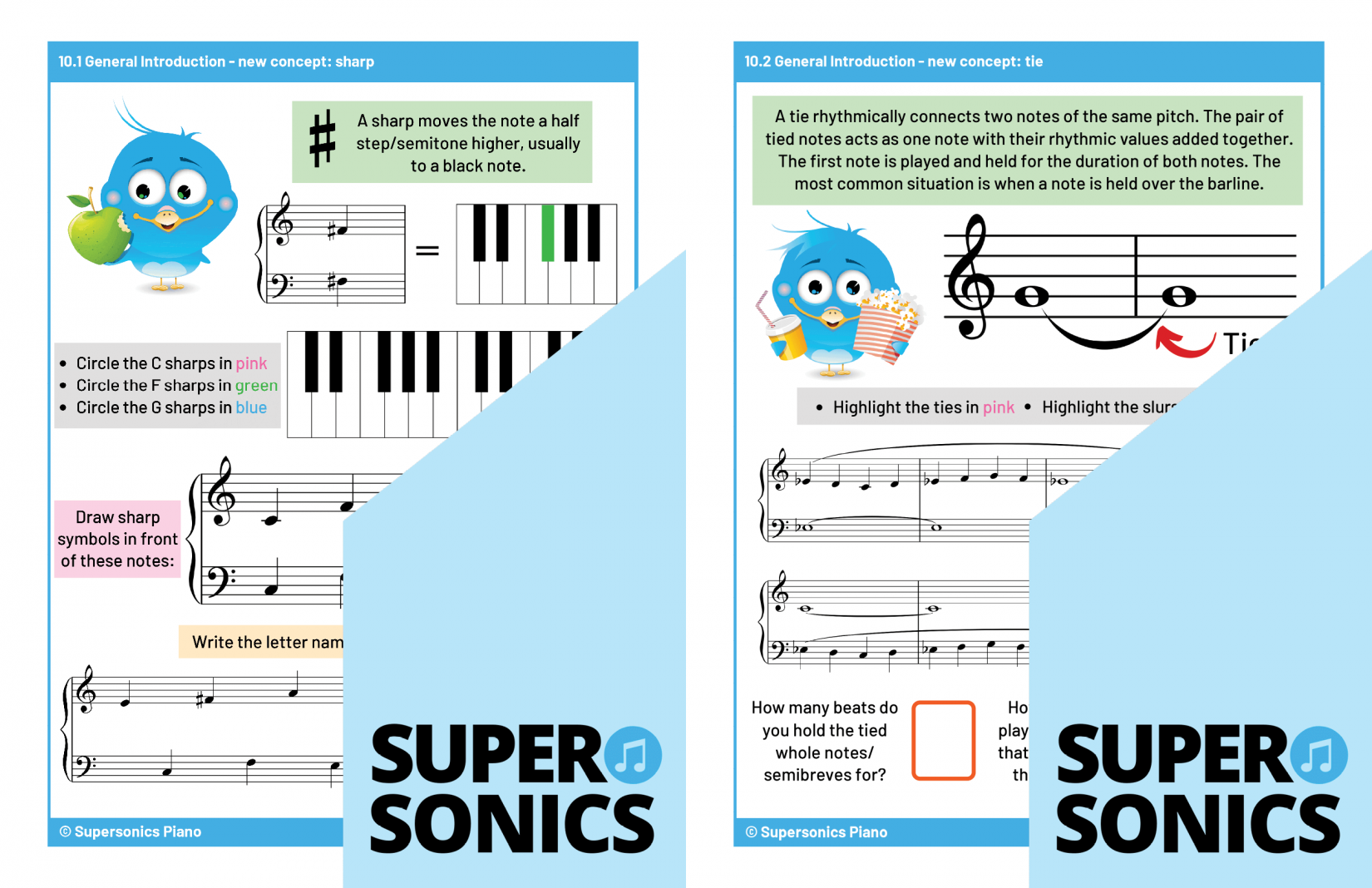 Supersonics Piano Level 1 Theory sample