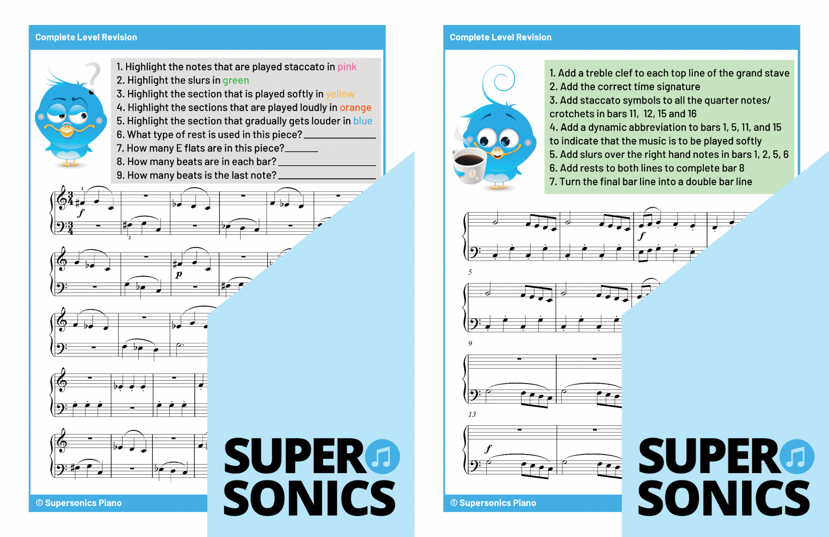 Supersonics Piano Level 1 Theory sample