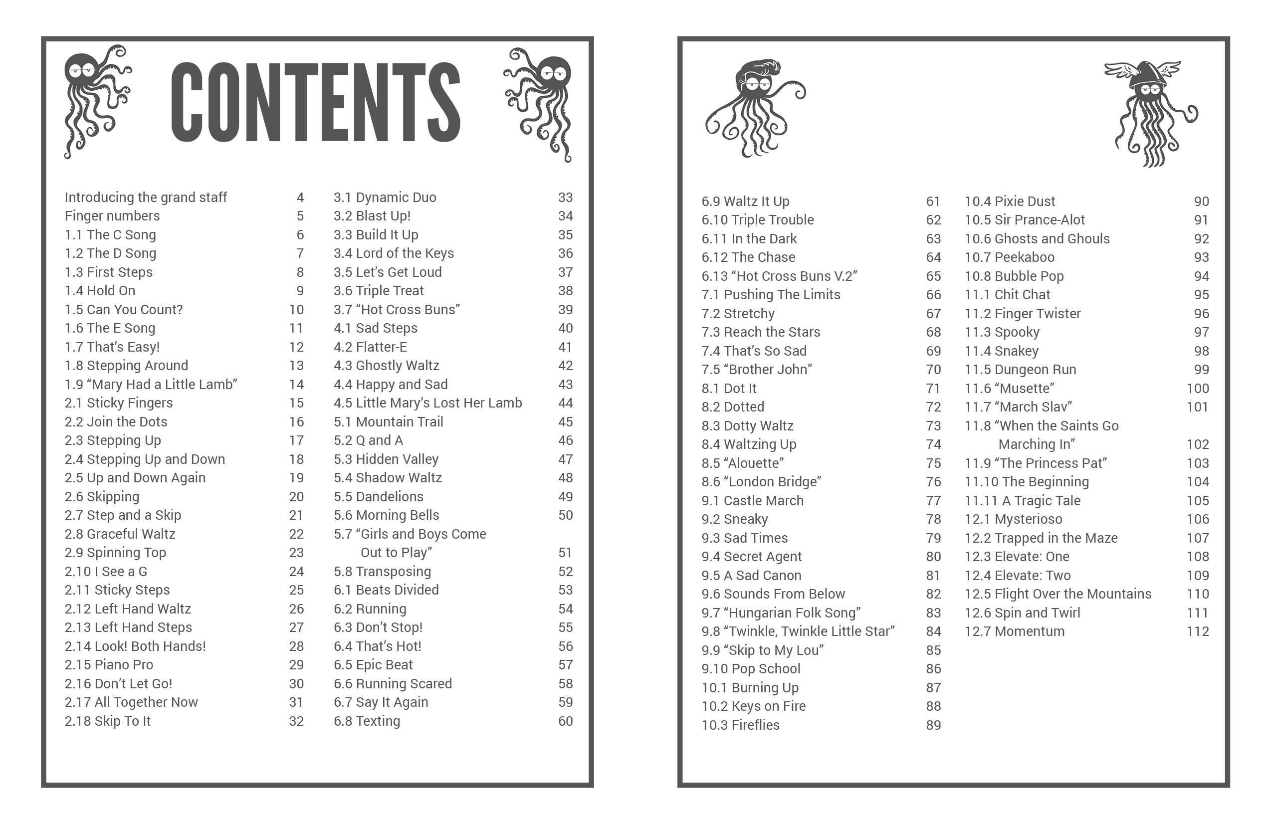 Level 1 worksheets - Supersonics Piano